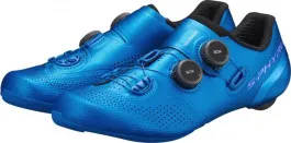 Велотуфли шоссейные Shimano S-Phyre SH-RC902M (голубой, 43)