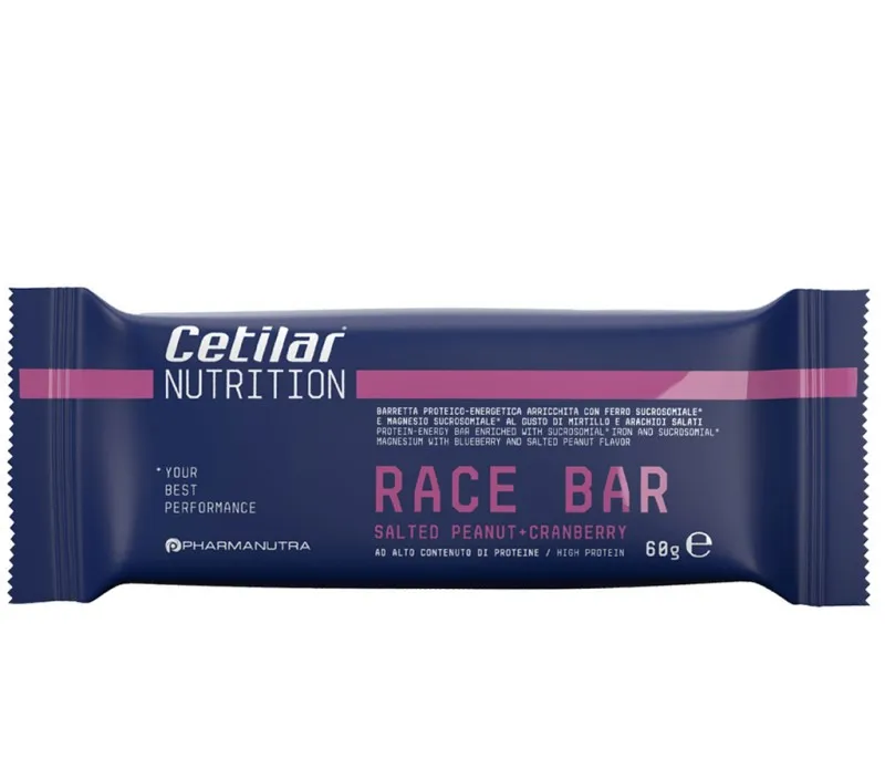 Белково-энергетический батончик CETILAR NUTRITION RACE BAR, соленый арахис-клюква