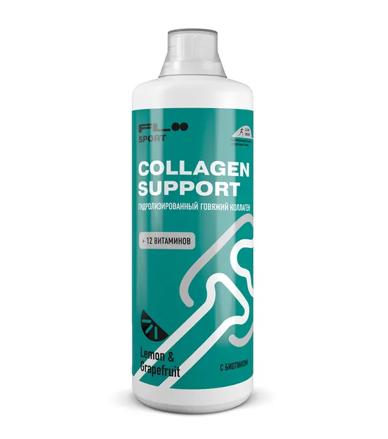 FLOO Sport Collagen Support 1000 мл (Лимон/Грейпфрукт)