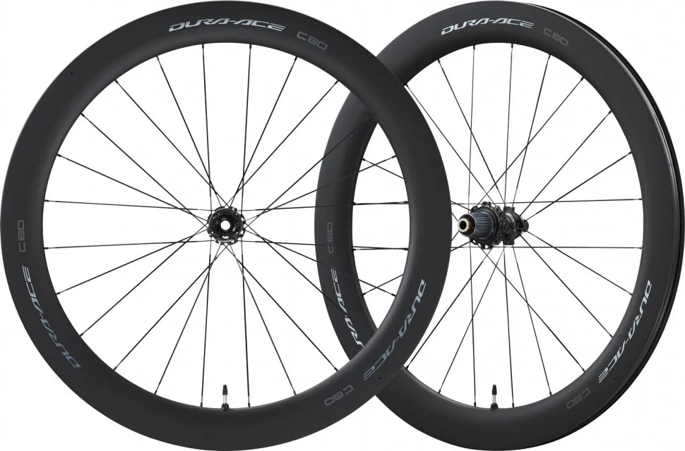 Комплект карбоновых колес SHIMANO DURA-ACE C60 (трубка, эксцентрик, барабан 12S)