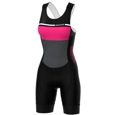 Стартовый костюм без рукавов BIEMME TRI LADY (NERO-PINK, M)